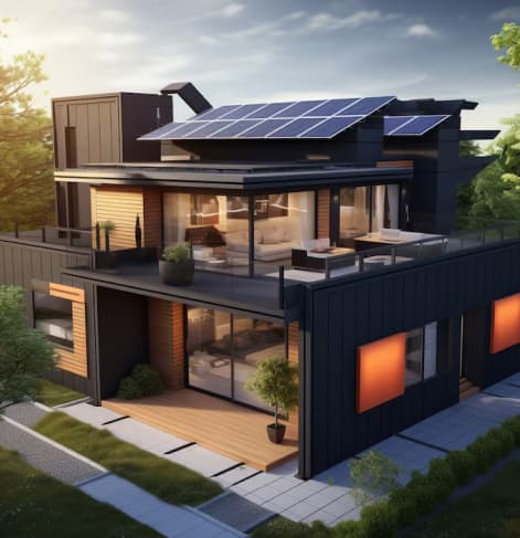 Solar panels close-up